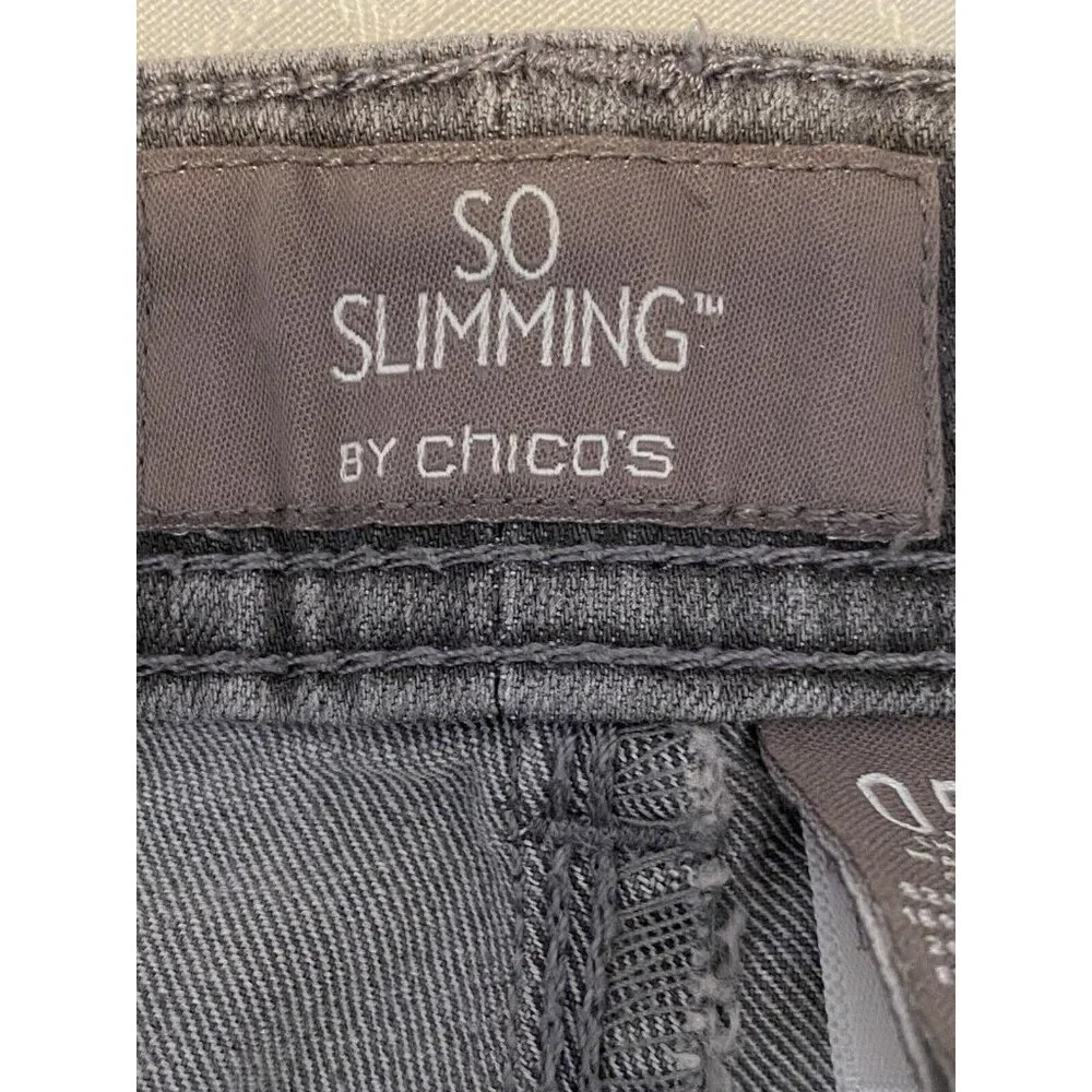 Chicos So Slimming Jeans Sz Chicos 0.5 S/6 Short. Subtle Studs/logo on Pockets‎